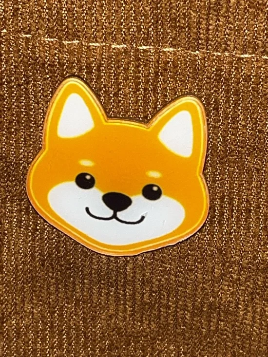 Hand Crafted Brown 9 Dog Pins Tote Bag - Casual Women's Shoulder Bag - Picture 10 of 17